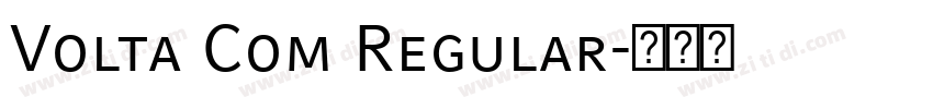 Volta Com Regular字体转换